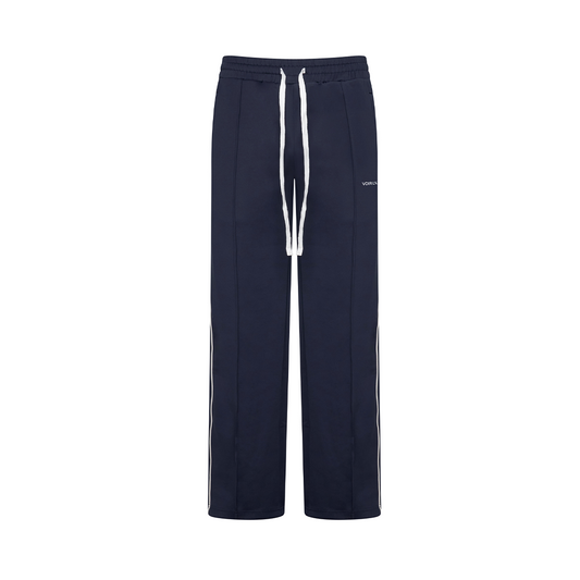 Navy Signature Track Bottoms