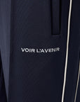 Navy Signature Track Bottoms