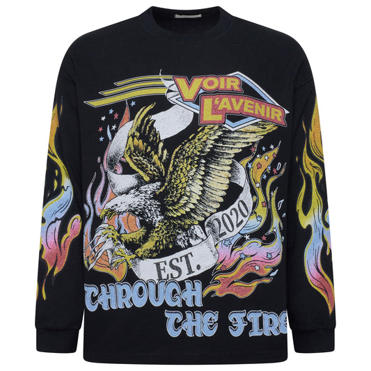 Through The Fire Waffle Long Sleeve - Black