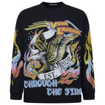 Through The Fire Waffle Long Sleeve - Black