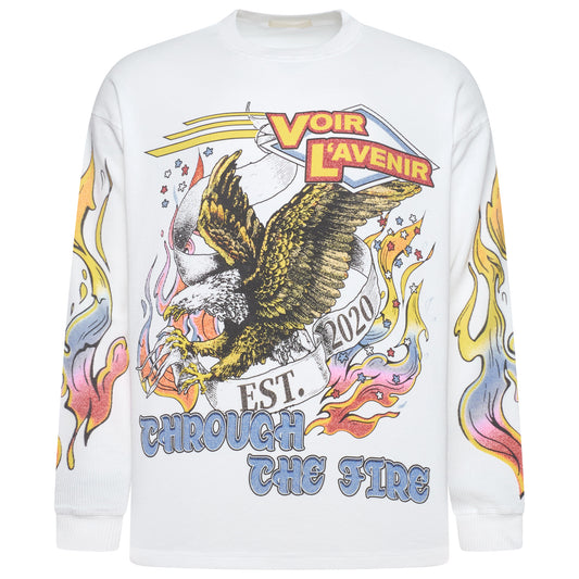 Through The Fire Waffle Long Sleeve - White