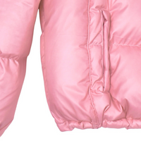 Pink Nylon Ripstop Puffer Jacket